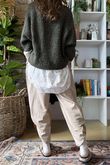 Hygge Boucle Slouch Knit Khaki